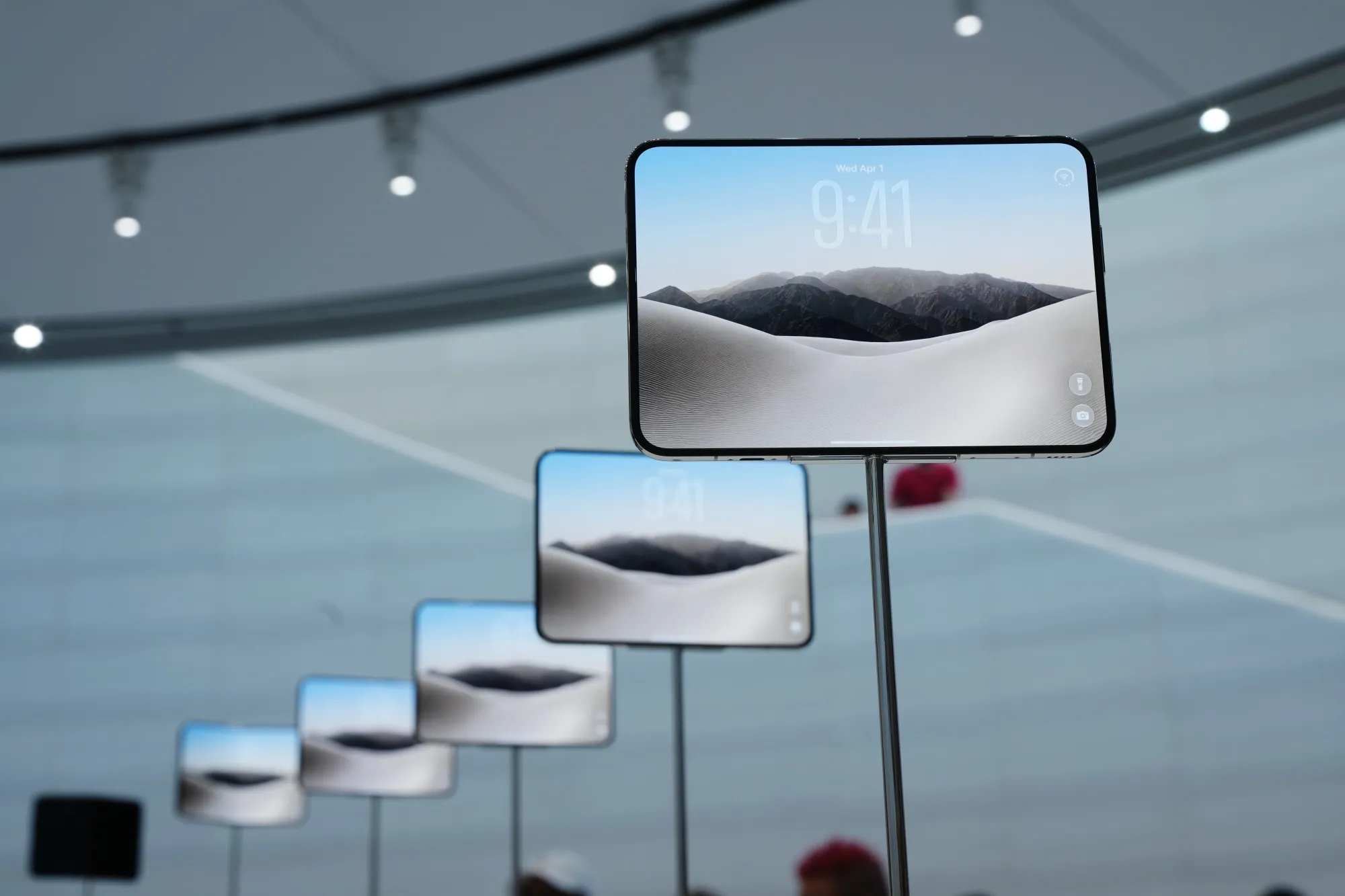 iPhone Duo on display